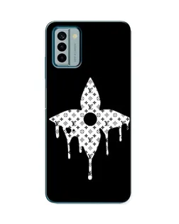 Чехол для Nokia G22 с картинкой «Цветочная монограмма»