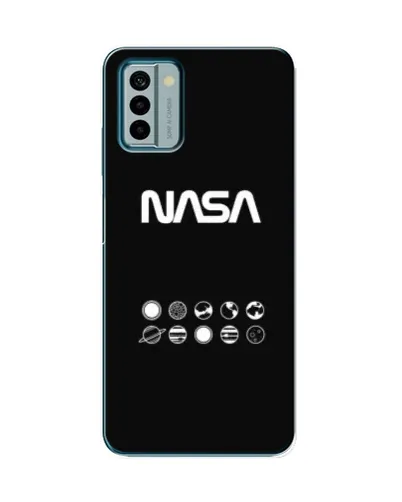 Чехол для Nokia G22 с картинкой «NASA — технический принт»