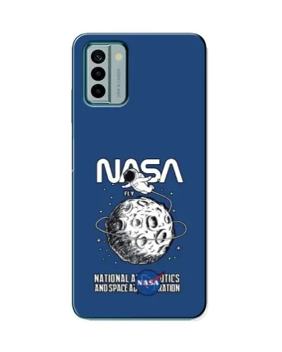 Чехол для Nokia G22 с картинкой «NASA — лунная миссия»