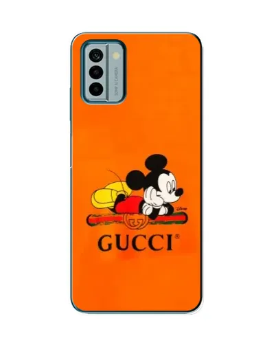 Чехол для Nokia G22 с картинкой «Микки Маус Gucci — оранж» Чехол для Nokia G22 с картинкой «Микки Маус Gucci — оранж»