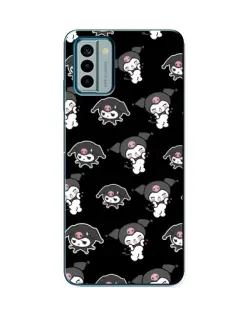 Чехол для Nokia G22 с картинкой «Черный паттерн Kuromi» Чехол для Nokia G22 с картинкой «Черный паттерн Kuromi»