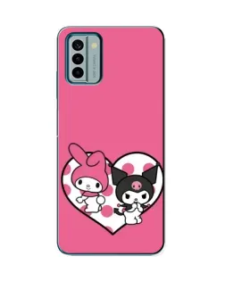 Чехол для Nokia G22 с картинкой «Kuromi и My Melody» Чехол для Nokia G22 с картинкой «Kuromi и My Melody»