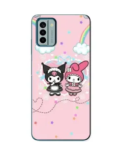 Чехол для Nokia G22 с картинкой «My Melody и Kuromi» Чехол для Nokia G22 с картинкой «My Melody и Kuromi»