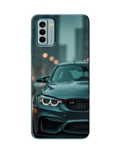 Чехол для Nokia G22 с картинкой «BMW в огнях города»