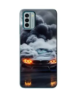 Чехол для Nokia G22 с картинкой «BMW в дыму»
