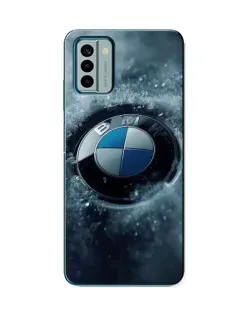 Чехол для Nokia G22 с картинкой «Логотип BMW — лед»