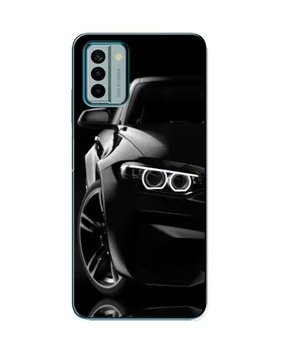 Чехол для Nokia G22 с картинкой «Черная BMW — профиль» Чехол для Nokia G22 с картинкой «Черная BMW — профиль»