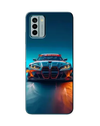 Чехол для Nokia G22 с картинкой «BMW — огни неона» Чехол для Nokia G22 с картинкой «BMW — огни неона»