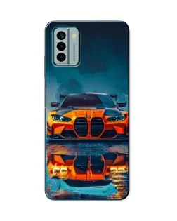 Чехол для Nokia G22 с картинкой «BMW — золотая эмблема»