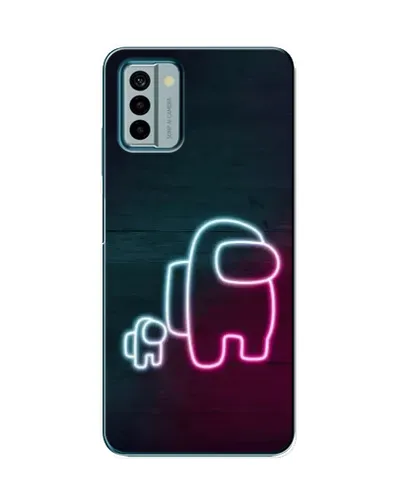 Чохол для Nokia G22 з картинкою «Among Us неон-арт»