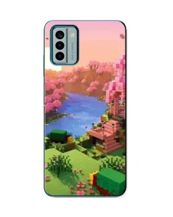 Чохол для Nokia G22 з картинкою «Рожеве дерево Minecraft»