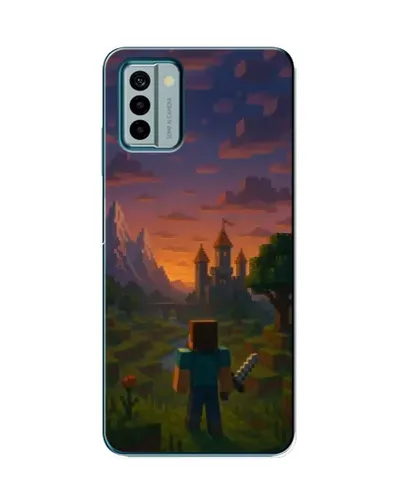 Чохол для Nokia G22 з картинкою «Стів біля вежі» Чохол для Nokia G22 з картинкою «Стів біля вежі»