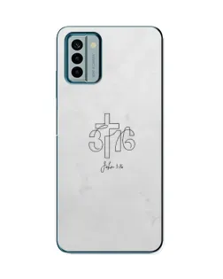 Чохол для Nokia G22 з картинкою «Івана 3:16 Хрест»