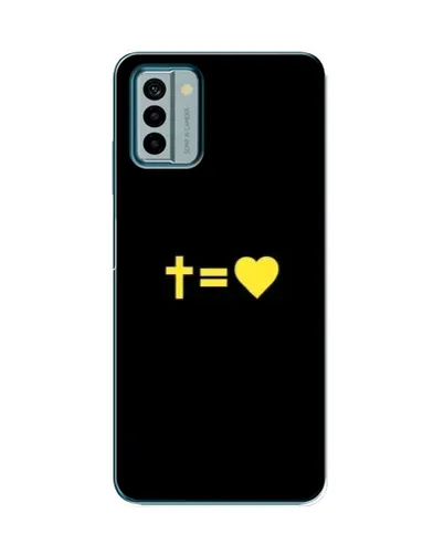 Чохол для Nokia G22 з картинкою «Серце та Хрест» Чохол для Nokia G22 з картинкою «Серце та Хрест»