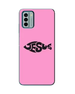 Чохол для Nokia G22 з картинкою «Рожевий символ Jesus»
