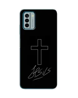 Чехол для Nokia G22 с картинкой «Графический крест Jesus»