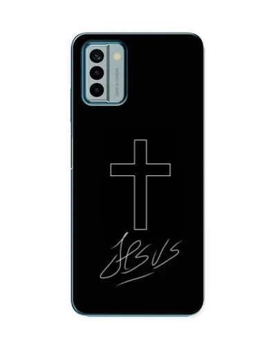Чехол для Nokia G22 с картинкой «Графический крест Jesus» Чехол для Nokia G22 с картинкой «Графический крест Jesus»