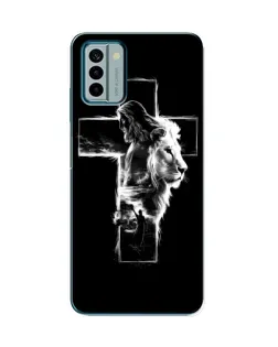 Чехол для Nokia G22 с картинкой «Сияющий крест Jesus»