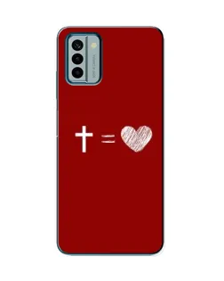 Чехол для Nokia G22 с картинкой «Уравнение любви»