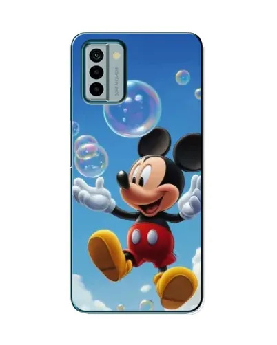 Чехол для Nokia G22 с картинкой «Mickey и мыльные пузыри»