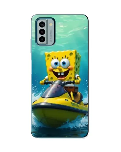 Чехол для Nokia G22 с картинкой «Спанч Боб на гидроцикле»