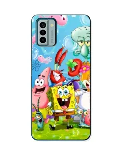 Чехол для Nokia G22 с картинкой «Губка Боб и друзья» Чехол для Nokia G22 с картинкой «Губка Боб и друзья»