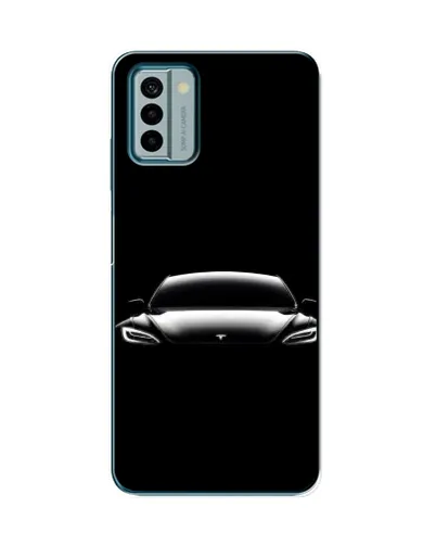 Чехол для Nokia G22 с картинкой «Фары Tesla Night» Чехол для Nokia G22 с картинкой «Фары Tesla Night»