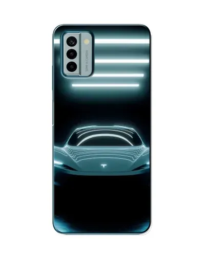 Чехол для Nokia G22 с картинкой «Tesla в неоне» Чехол для Nokia G22 с картинкой «Tesla в неоне»
