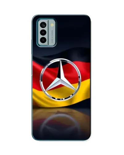 Чехол для Nokia G22 с картинкой «Mercedes — флаг Германии»