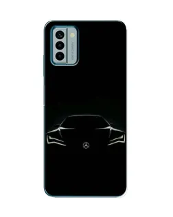 Чехол для Nokia G22 с картинкой «Mercedes — силуэт авто»