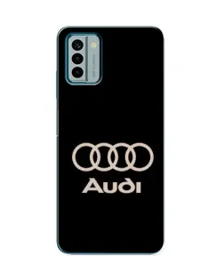 Чехол для Nokia G22 с картинкой «Audi — золотой логотип»