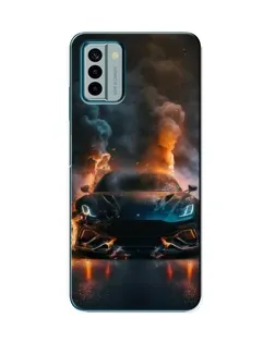 Чехол для Nokia G22 с картинкой «Lamborghini дымная эстетика»