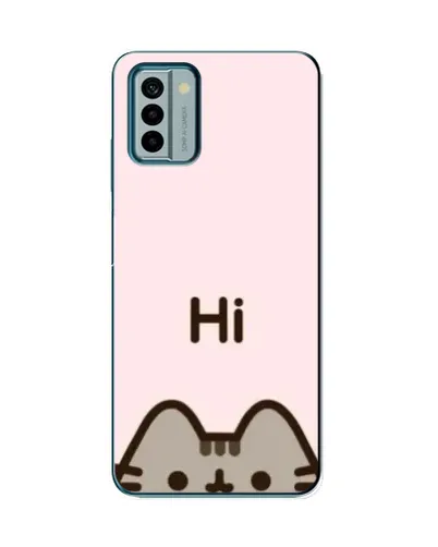 Чехол для Nokia G22 с картинкой «Пушин говорит Hi»