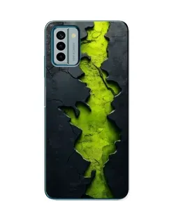 Чохол для Nokia G22 з картинкою «Салатовий розлом скелі»