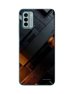 Чохол для Nokia G22 з картинкою «Чорні геометричні блоки»