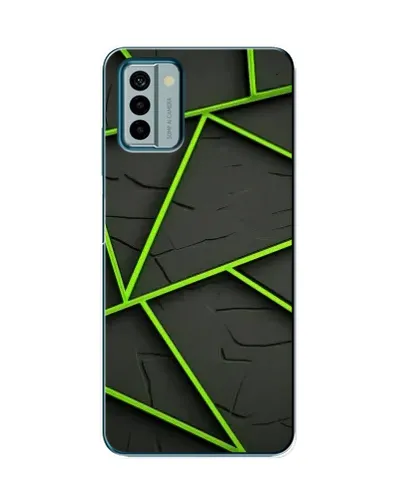 Чохол для Nokia G22 з картинкою «Зелені геометричні лінії» Чохол для Nokia G22 з картинкою «Зелені геометричні лінії»