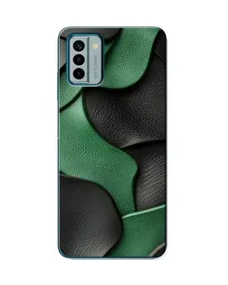 Чохол для Nokia G22 з картинкою «Зелені шкіряні хвилі»