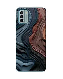Чохол для Nokia G22 з картинкою «Кольорові хвилі каньйону»