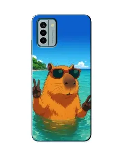 Чехол для Nokia G22 с картинкой «Морская капибара»