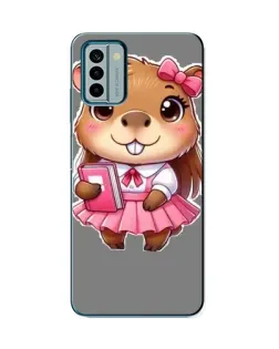 Чехол для Nokia G22 с картинкой «Девочка капибара»