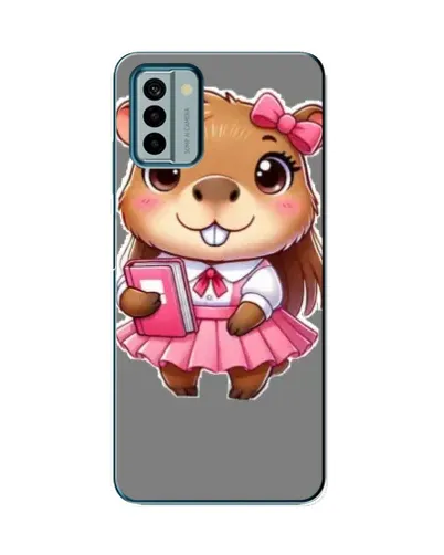 Чехол для Nokia G22 с картинкой «Девочка капибара»