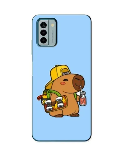 Чехол для Nokia G22 с картинкой «Капибара на скейте»