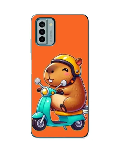Чехол для Nokia G22 с картинкой «Капибара на скутере»