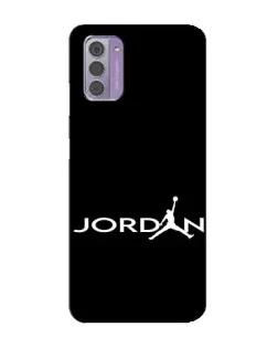 Чехол для Nokia G42 с картинкой «Jordan White Logo» Чехол для Nokia G42 с картинкой «Jordan White Logo»