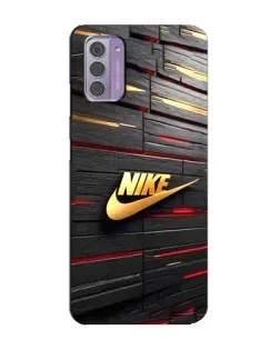 Чохол для Nokia G42 з картинкою «Золотий Nike на металі»