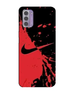 Чохол для Nokia G42 з картинкою «Червоні бризки Nike» Чохол для Nokia G42 з картинкою «Червоні бризки Nike»