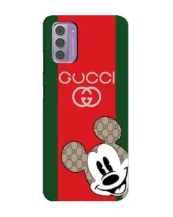 Чохол для Nokia G42 з картинкою «Gucci — смуги та Міккі»
