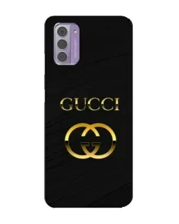 Чохол для Nokia G42 з картинкою «Золотий логотип Gucci»