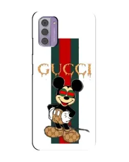 Чохол для Nokia G42 з картинкою «Міккі Маус Gucci — смуги»