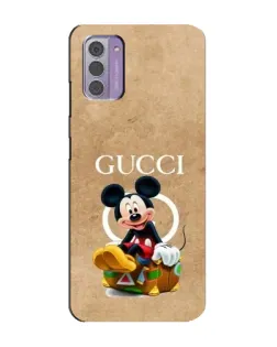 Чохол для Nokia G42 з картинкою «Міккі Маус Gucci — крафт»